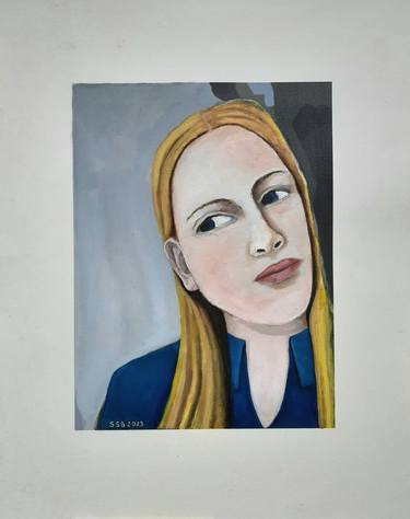 Original Contemporary Portrait Painting by Siri Skogstad Berntsen