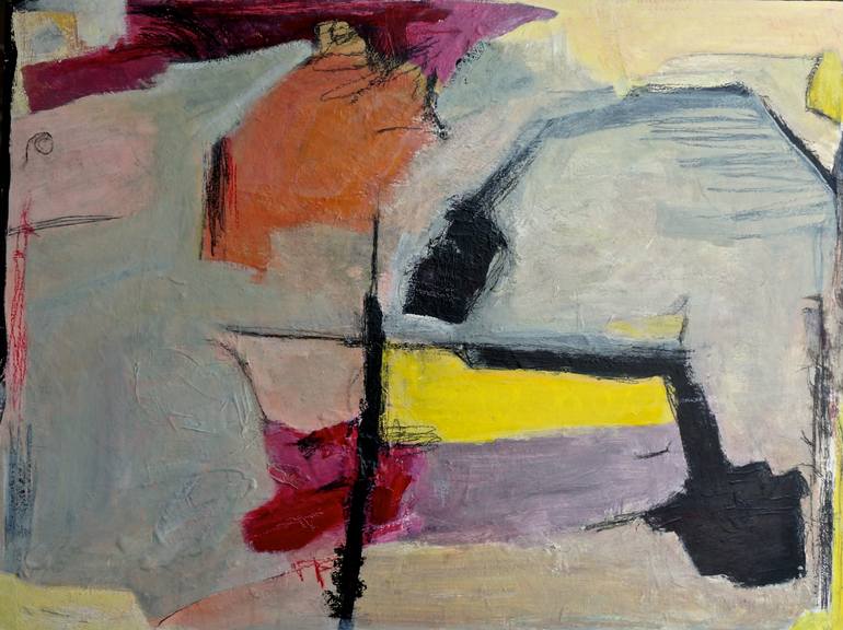 Original Abstract Expressionism Abstract Painting by Siri Skogstad Berntsen