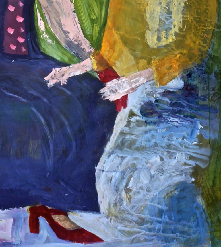 Original Expressionism People Painting by Siri Skogstad Berntsen
