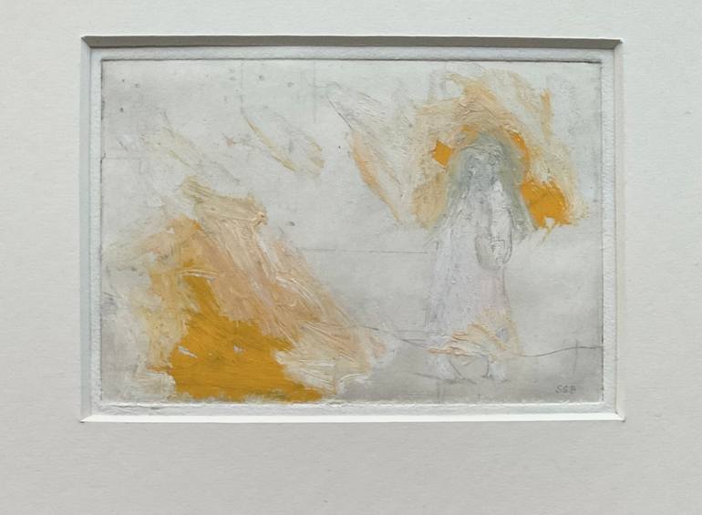 Original Abstract Expressionism People Painting by Siri Skogstad Berntsen