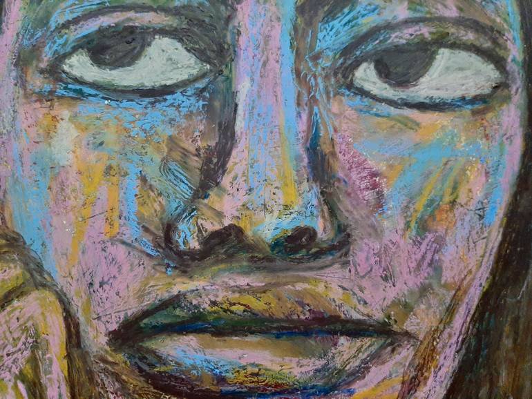 Original Expressionism People Drawing by Siri Skogstad Berntsen