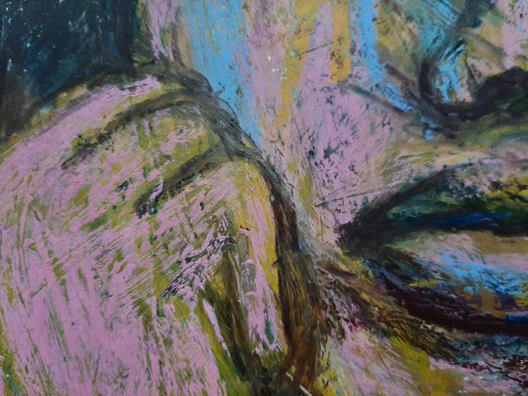 Original Expressionism People Drawing by Siri Skogstad Berntsen