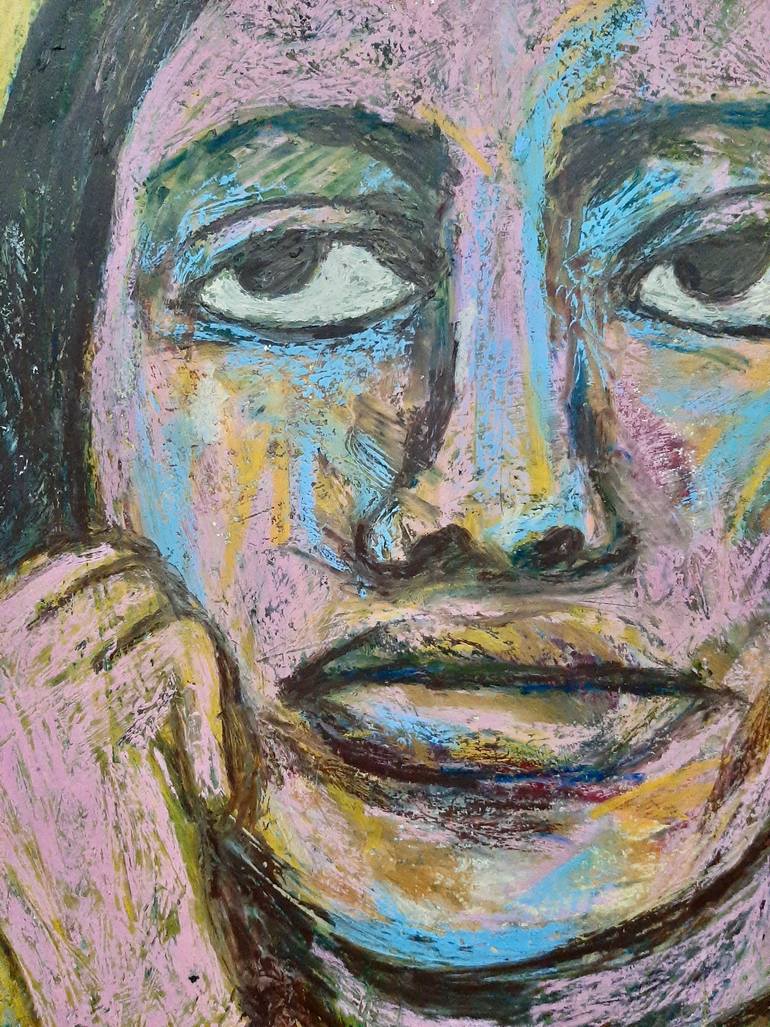 Original Expressionism People Drawing by Siri Skogstad Berntsen