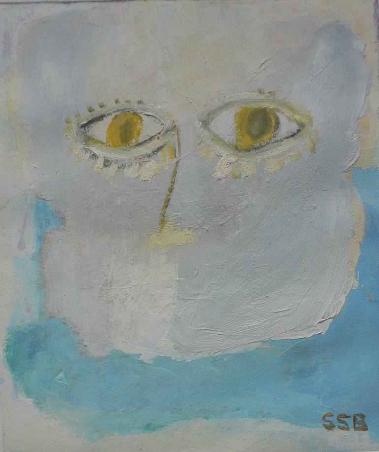 Original Abstract Expressionism People Painting by Siri Skogstad Berntsen