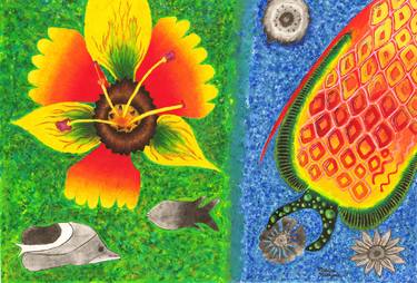 Print of Fine Art Nature Paintings by Monica Olukayode