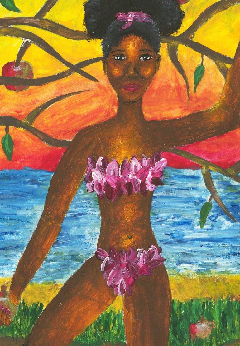 Original Garden Painting by Monica Olukayode