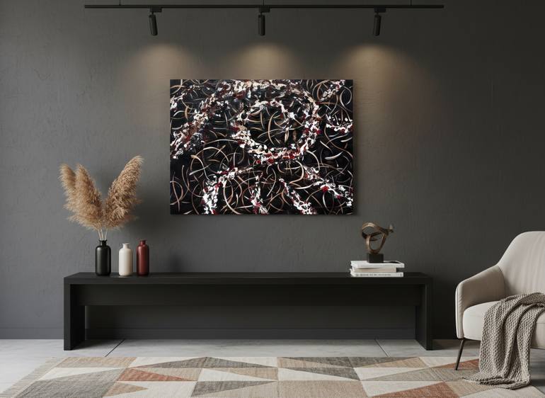 Original Art Deco Abstract Painting by Olha Popik