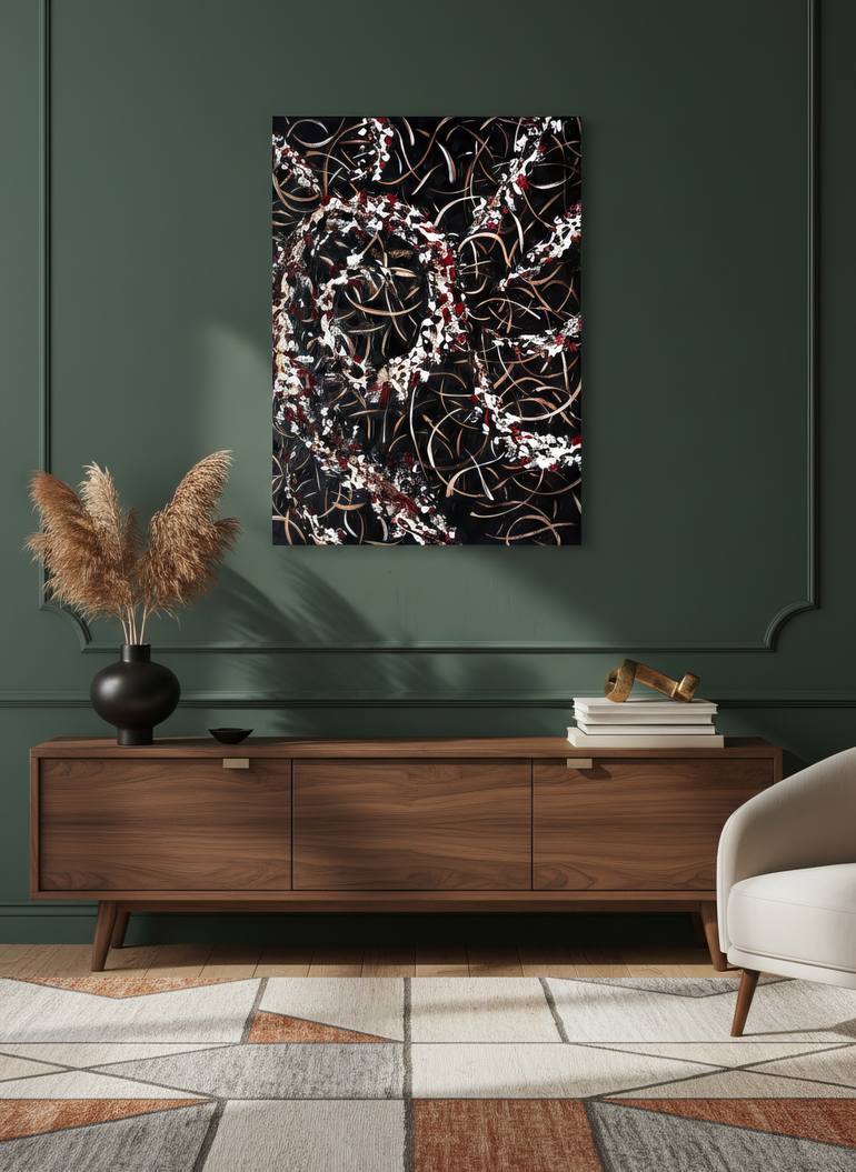 Original Art Deco Abstract Painting by Olha Popik