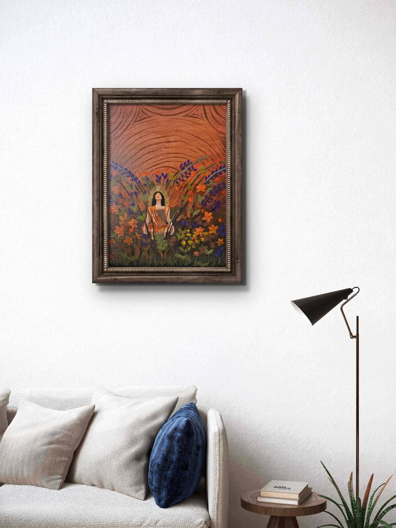 Original Abstract Floral Painting by Phalguni Rs
