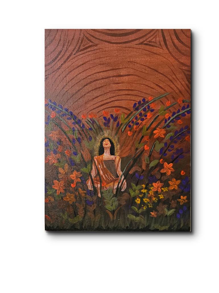 Original Abstract Floral Painting by Phalguni Rs