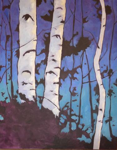 Original Tree Painting by Heather Morrison