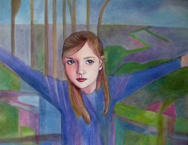 Original Expressionism Children Paintings by Kate Murdoch
