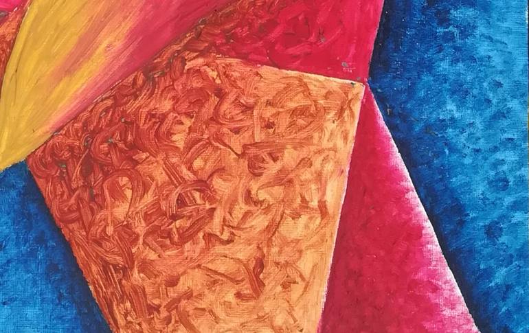 Original Cubism Abstract Painting by Sanjay kumar mochi