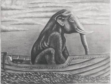 Original Expressionism Animal Drawings by Sanjay kumar mochi