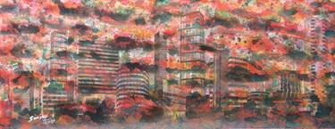 Original Abstract Cities Paintings by Sanjay kumar mochi