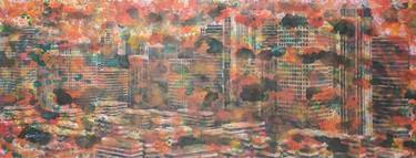 Original Abstract Cities Paintings by Sanjay kumar mochi