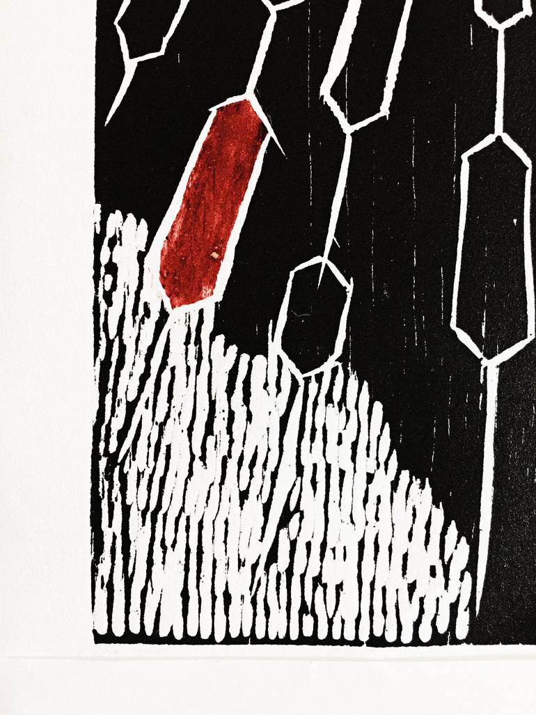 Original Geometric Abstract Printmaking by Marcela Soares Lins