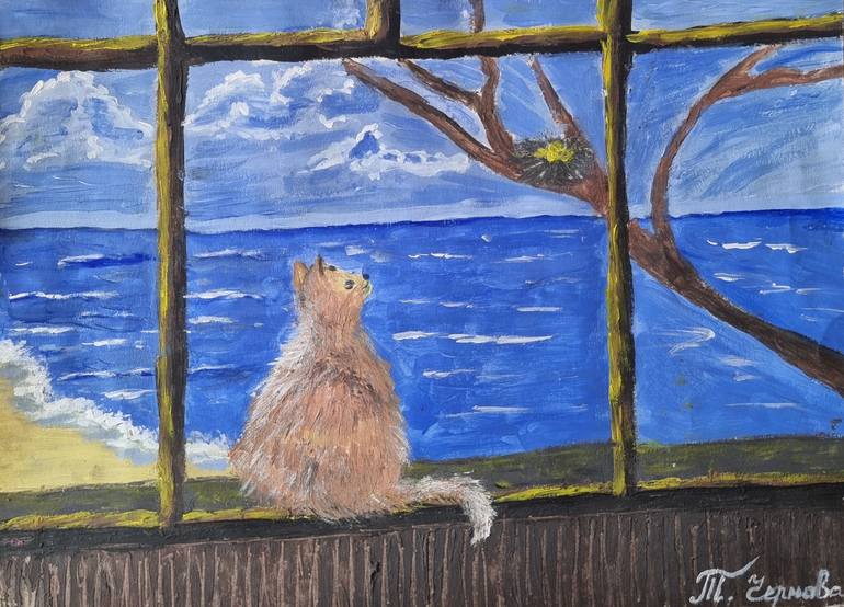 Original Contemporary Animal Drawing by Tetiana Chernova