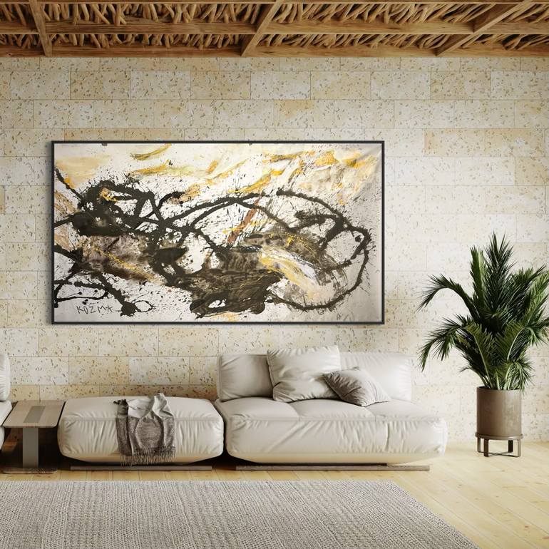 Original Abstract Expressionism Abstract Painting by Paolo Kozma