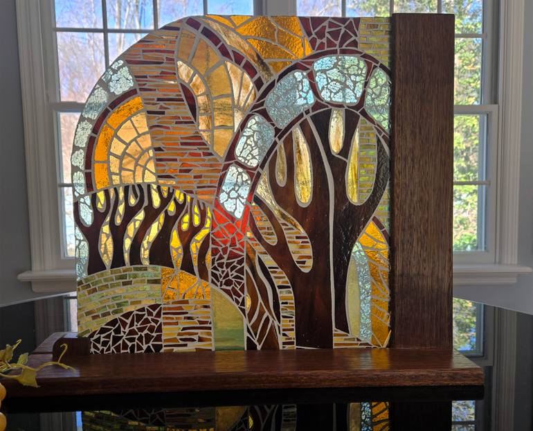 Original Abstract Nature Sculpture by Olga Gobernik Kon