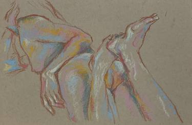 Original Figurative Nude Drawings by Janice Chin