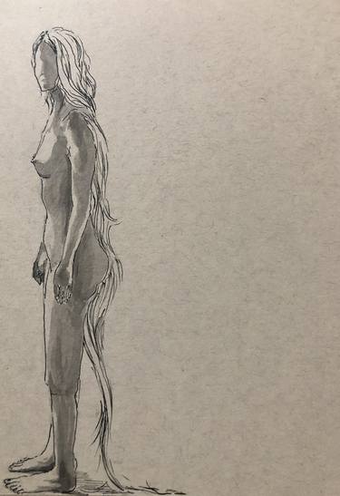 Original Realism Body Drawings by Janice Chin