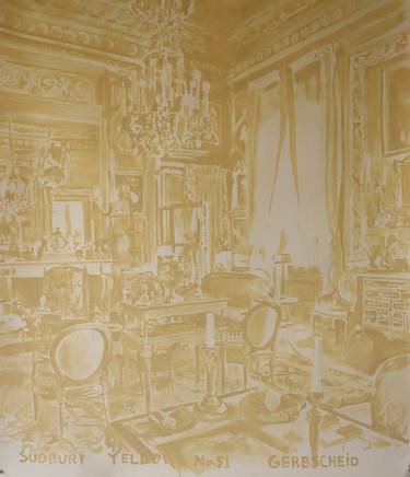 Print of Figurative Interiors Paintings by Wim Gerbscheid
