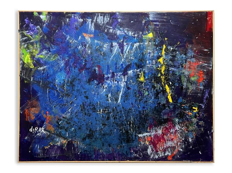 Original Abstract Expressionism Abstract Painting by Hossam Dirar