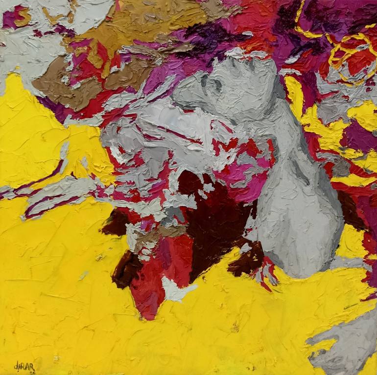 Print of Abstract Expressionism Women Paintings by Hossam Dirar