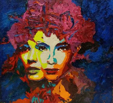 Original Abstract Expressionism Women Paintings by Hossam Dirar