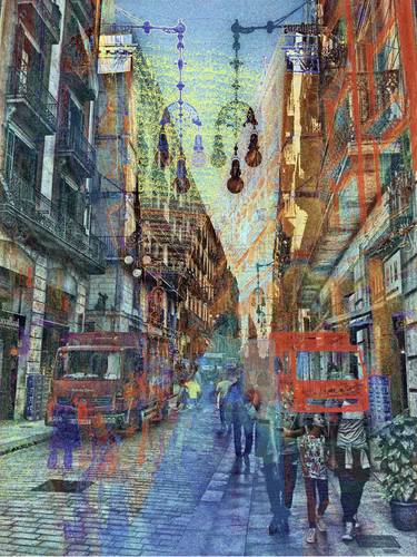 Print of Cities Mixed Media by Juan Antonio Zamarripa