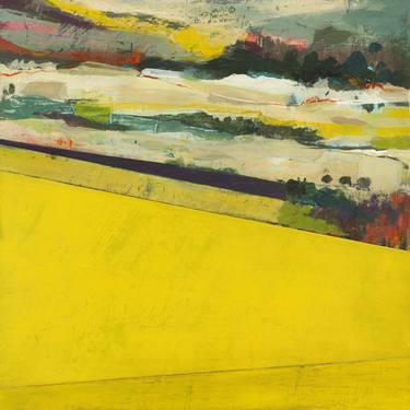 Saatchi Art Artist stefania boiano; Paintings, “Yellow Fields - Dorset” #art