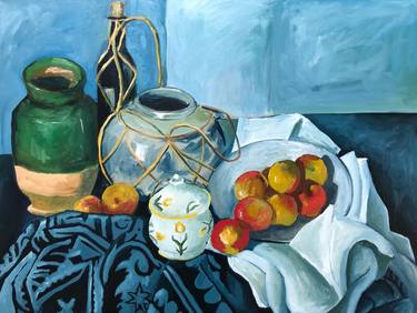 Still Life With Apples After Paul Cezanne thumb