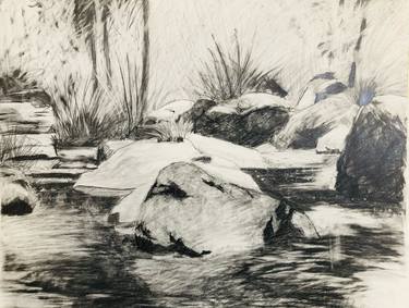 Original Landscape Drawing by Timothy Loraditch
