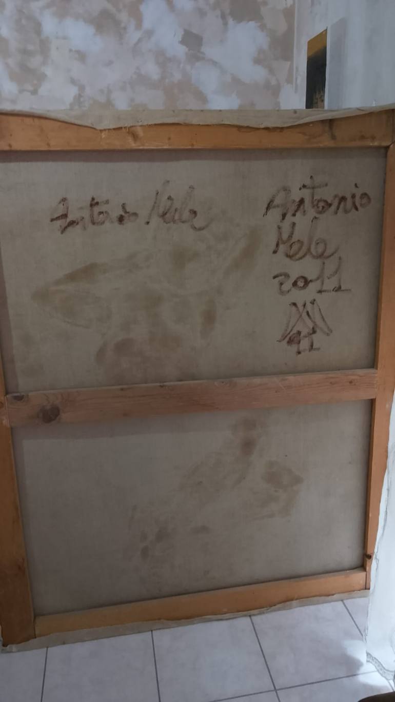 Original Realism Garden Painting by Antonio Mele