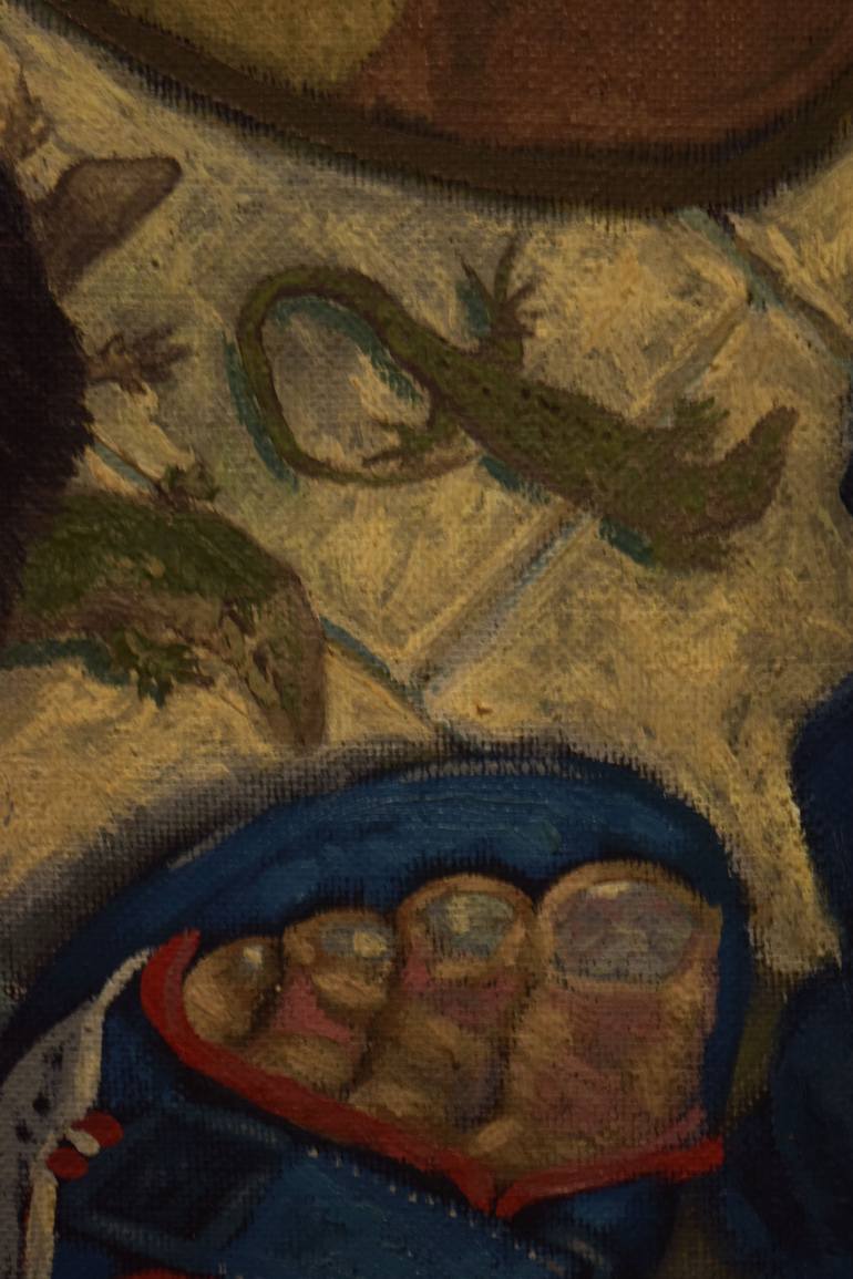 Original Realism Children Painting by Antonio Mele