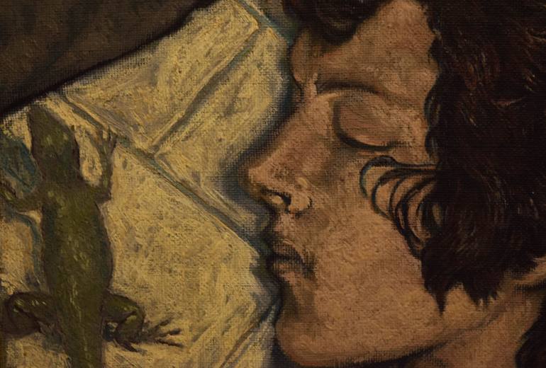 Original Realism Children Painting by Antonio Mele