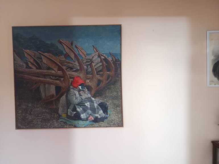 Original Figurative Men Painting by Antonio Mele