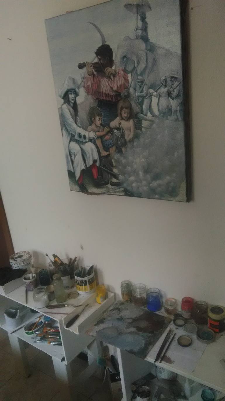 Original Expressionism Music Painting by Antonio Mele