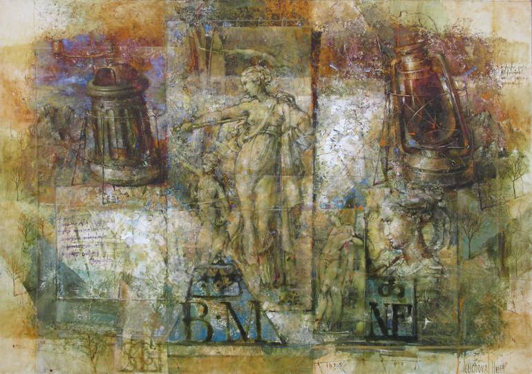 Original Abstract Painting by Aurum Art Gallery | Abstract Art on Canvas | Manuscripts of the Old Masters