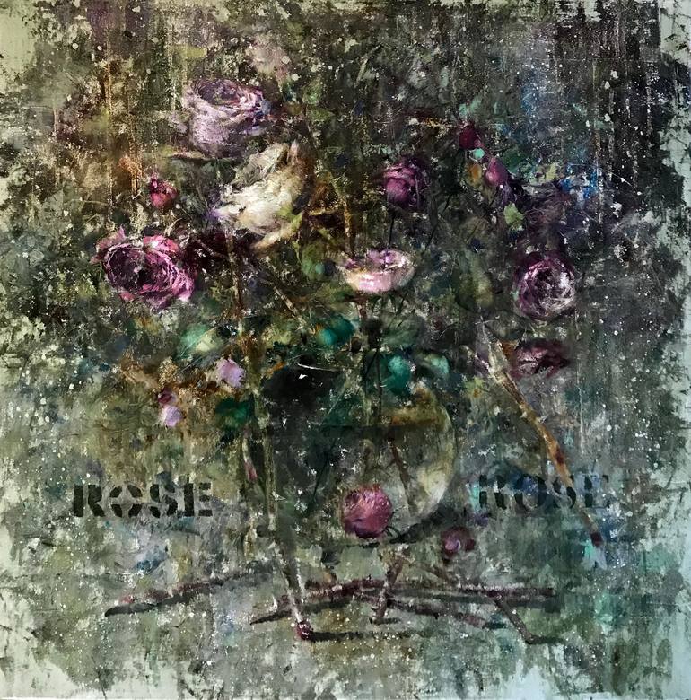 The Time of Roses Painting by Aurum Art Gallery | Saatchi Art