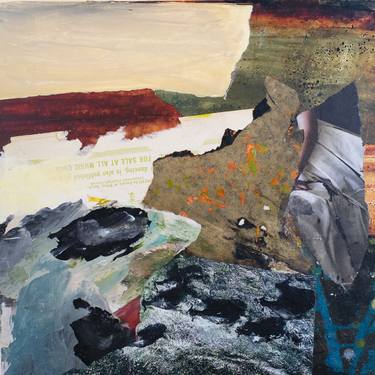 Original Abstract Collage by Jennifer Perlmutter