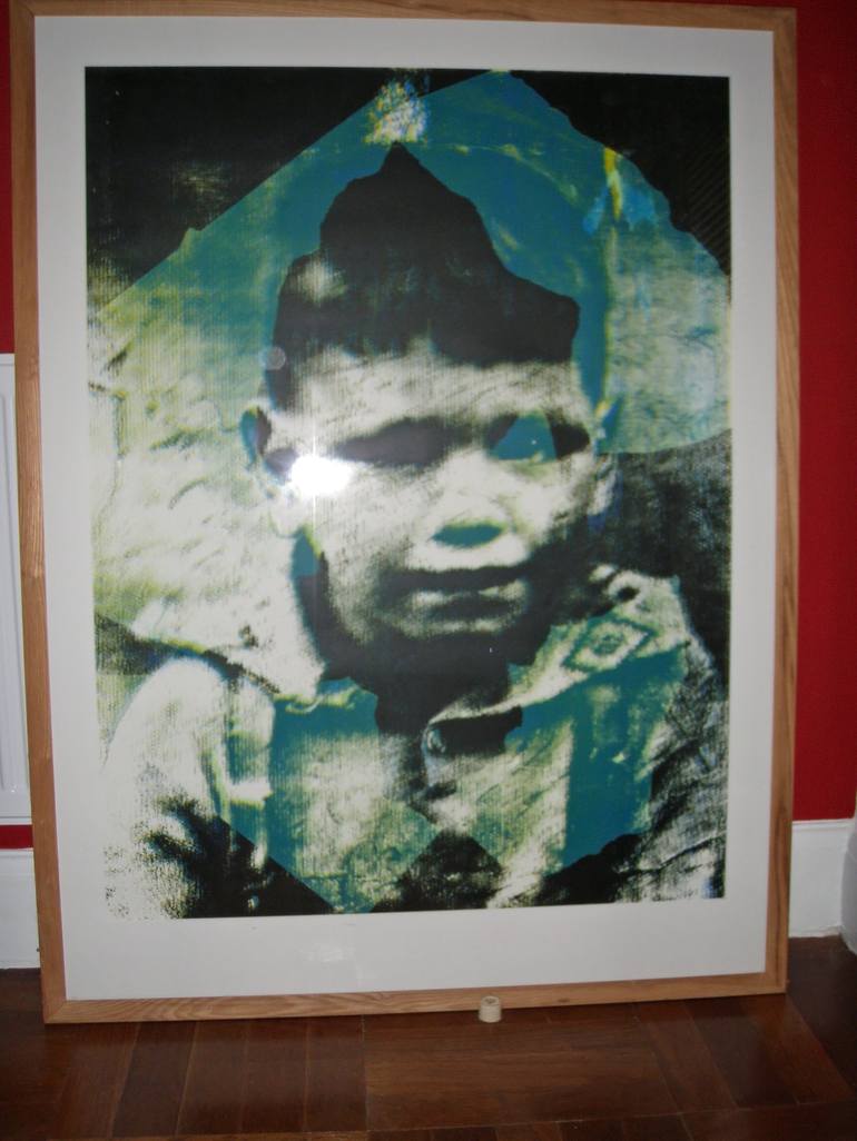 Original Abstract Children Printmaking by Pat Knight