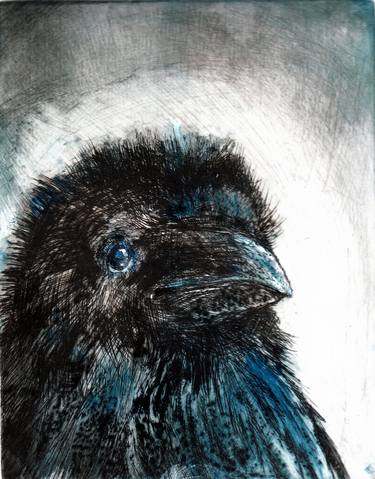 Crow,Blue thumb