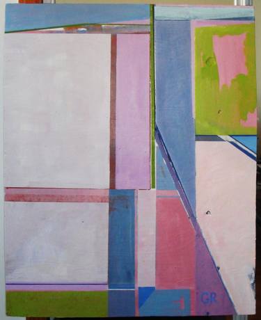 Original Abstract Architecture Paintings by Gregg Rosen