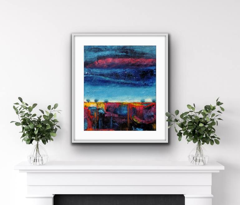 Original Abstract Landscape Painting by Anna Skorut