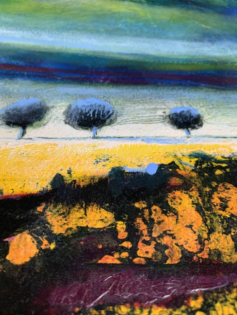 Original Abstract Landscape Painting by Anna Skorut