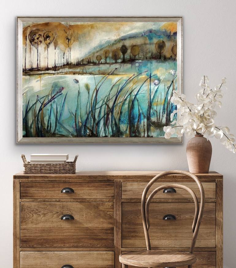 Original Abstract Expressionism Nature Painting by Anna Skorut