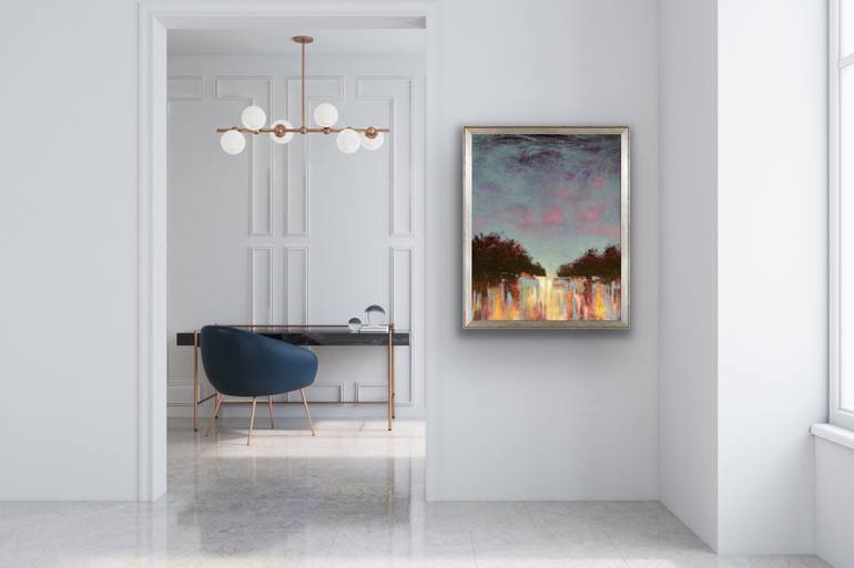 Original Impressionism Landscape Painting by Anna Skorut
