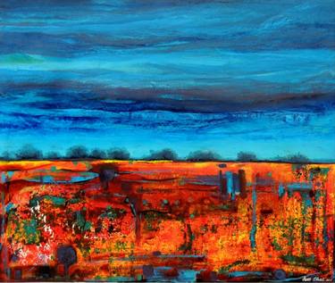 Original Abstract Expressionism Landscape Paintings by Anna Skorut